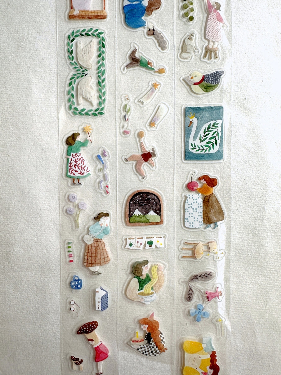 Ivy Snow - A Lovely Day kiss-cut PET tape SAMPLES