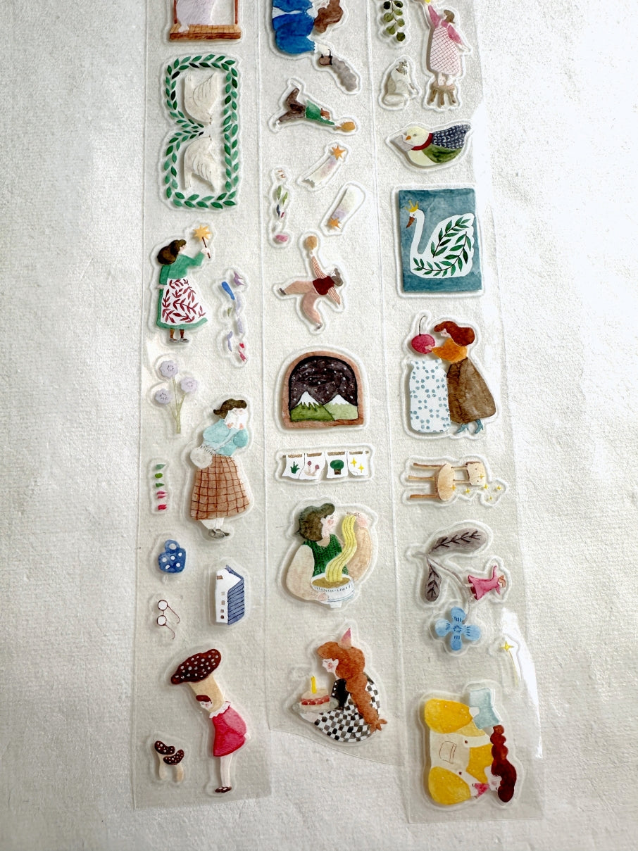 Ivy Snow - A Lovely Day kiss-cut PET tape SAMPLES