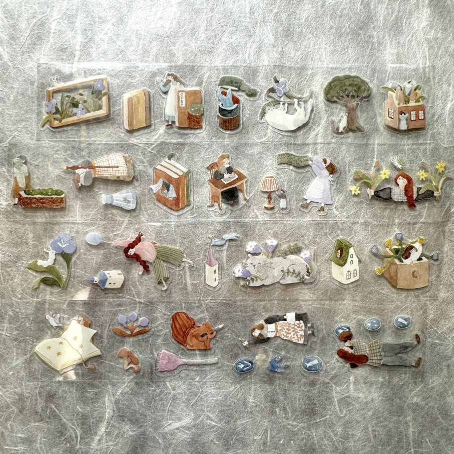 Ivy Snow - On the Desk kiss-cut PET tape SAMPLES