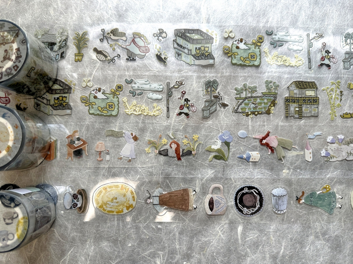 Pion - Pottery kiss-cut PET tape SAMPLES