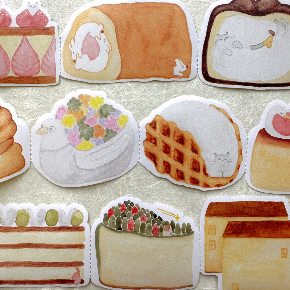 Ivy Snow x Pinkoi - Whimsical Desserts memo paper tape SAMPLES