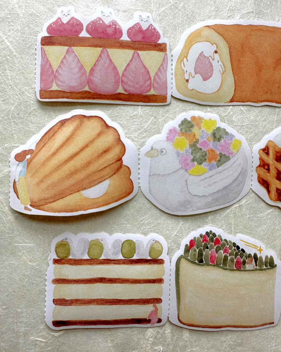 Ivy Snow x Pinkoi - Whimsical Desserts memo paper tape SAMPLES