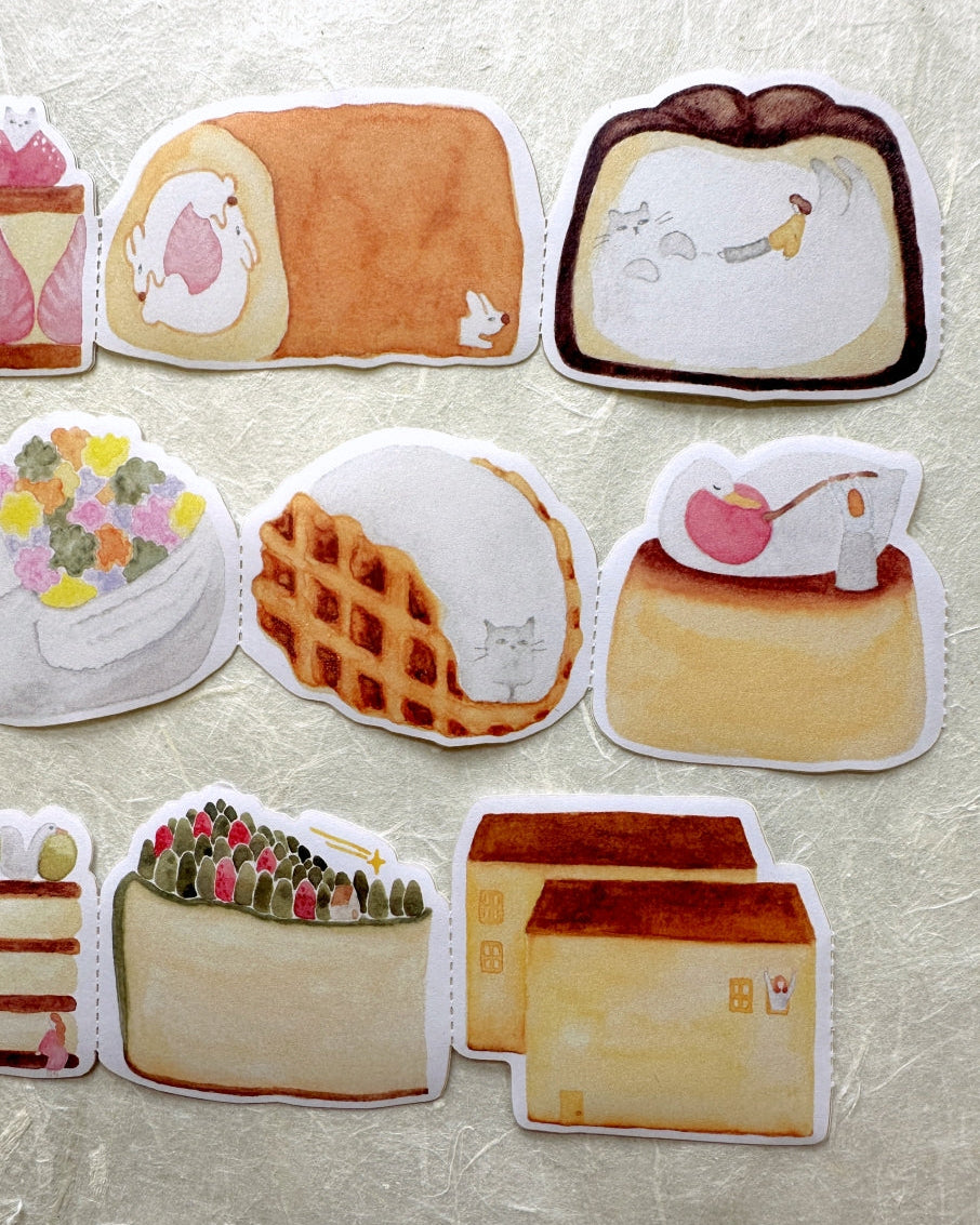 Ivy Snow x Pinkoi - Whimsical Desserts memo paper tape SAMPLES