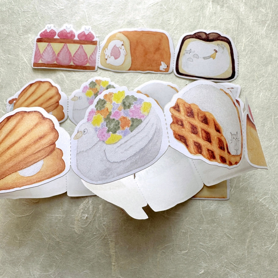 Ivy Snow x Pinkoi - Whimsical Desserts memo paper tape SAMPLES