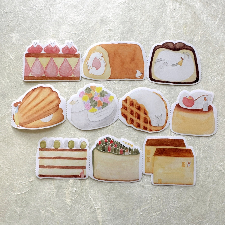 Ivy Snow x Pinkoi - Whimsical Desserts memo paper tape SAMPLES