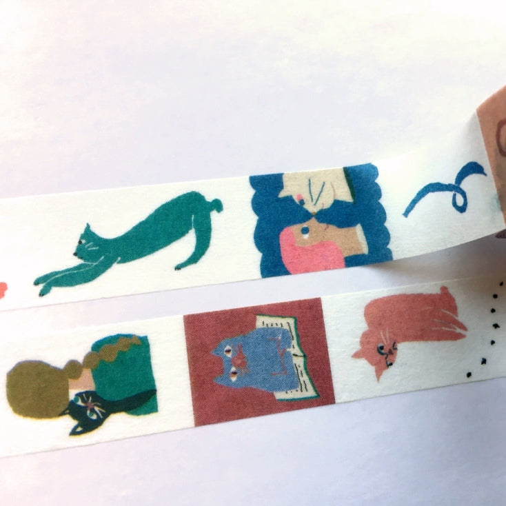 Monokoto Store x Atsuko Ishida - Cats washi tape SAMPLES