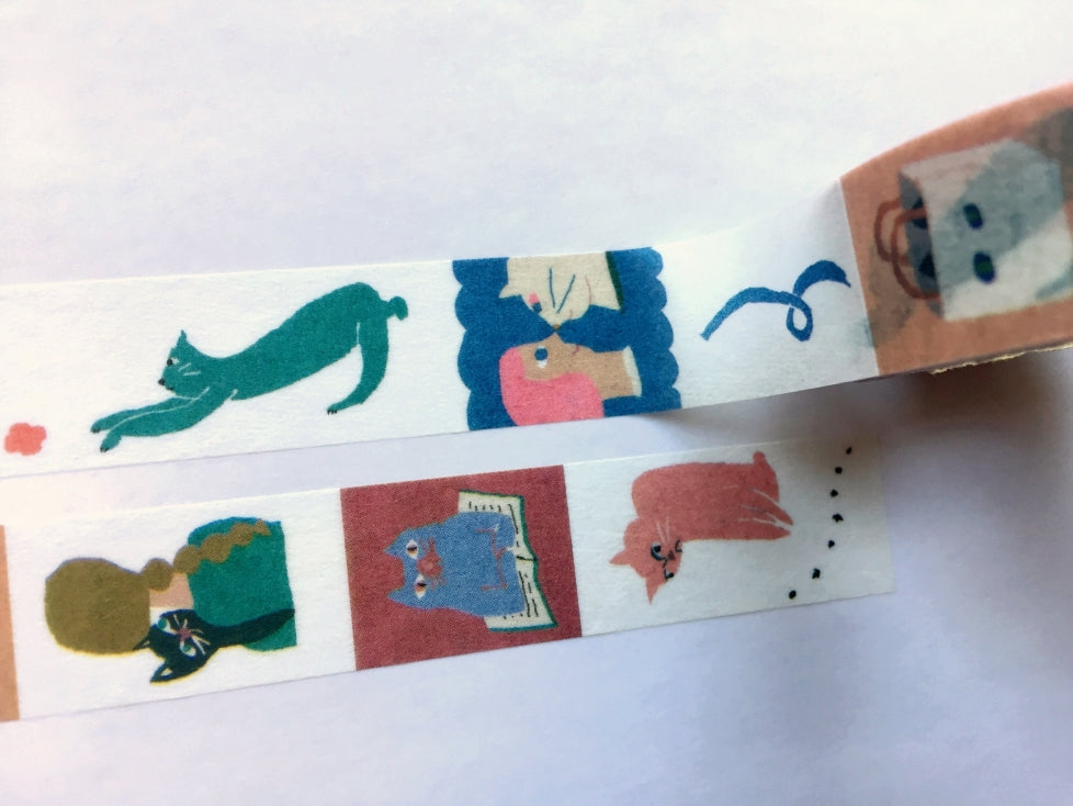 Monokoto Store x Atsuko Ishida - Cats washi tape SAMPLES