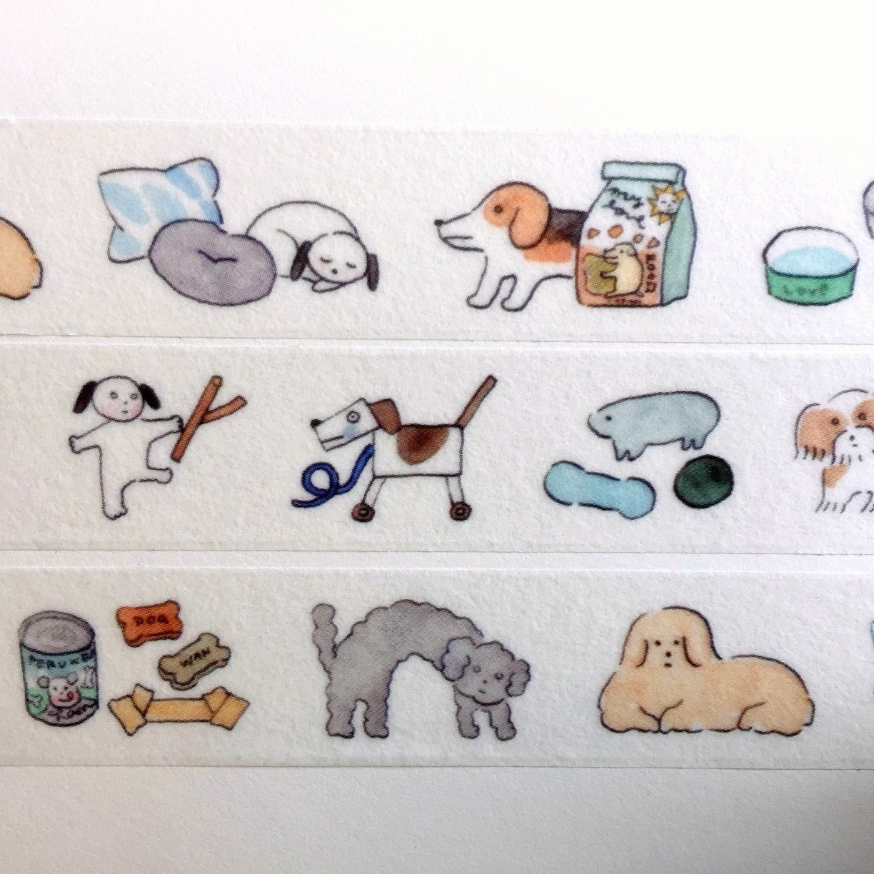 Monokoto Store x Yuko Kajikawa - Dogs washi tape SAMPLES