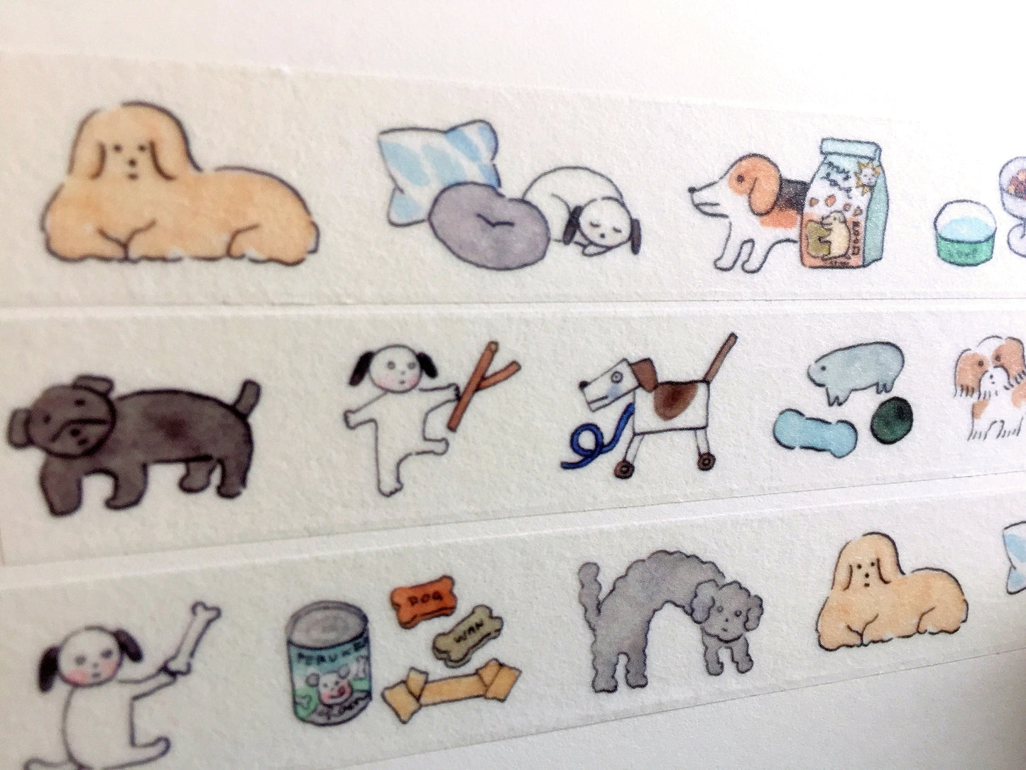 Monokoto Store x Yuko Kajikawa - Dogs washi tape SAMPLES