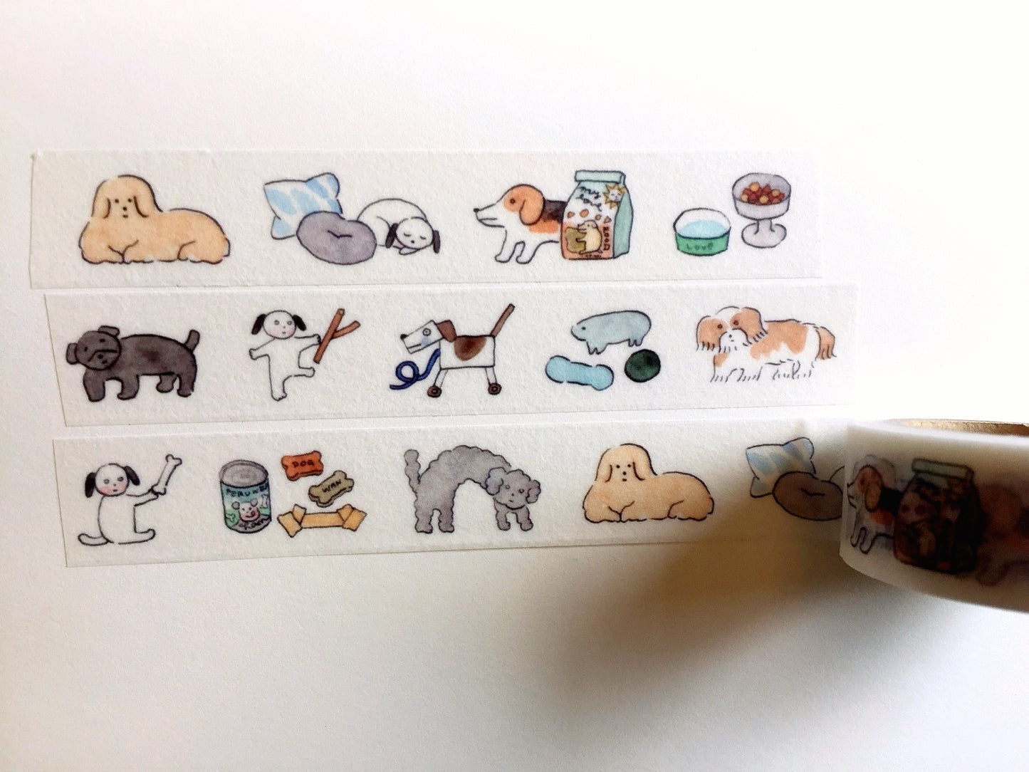 Monokoto Store x Yuko Kajikawa - Dogs washi tape SAMPLES