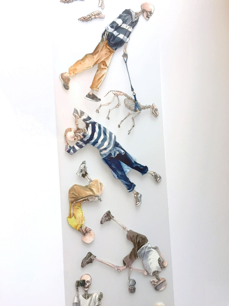 Monchiichen - Skeleton PET tape (9 cm x 135 cm) SAMPLES