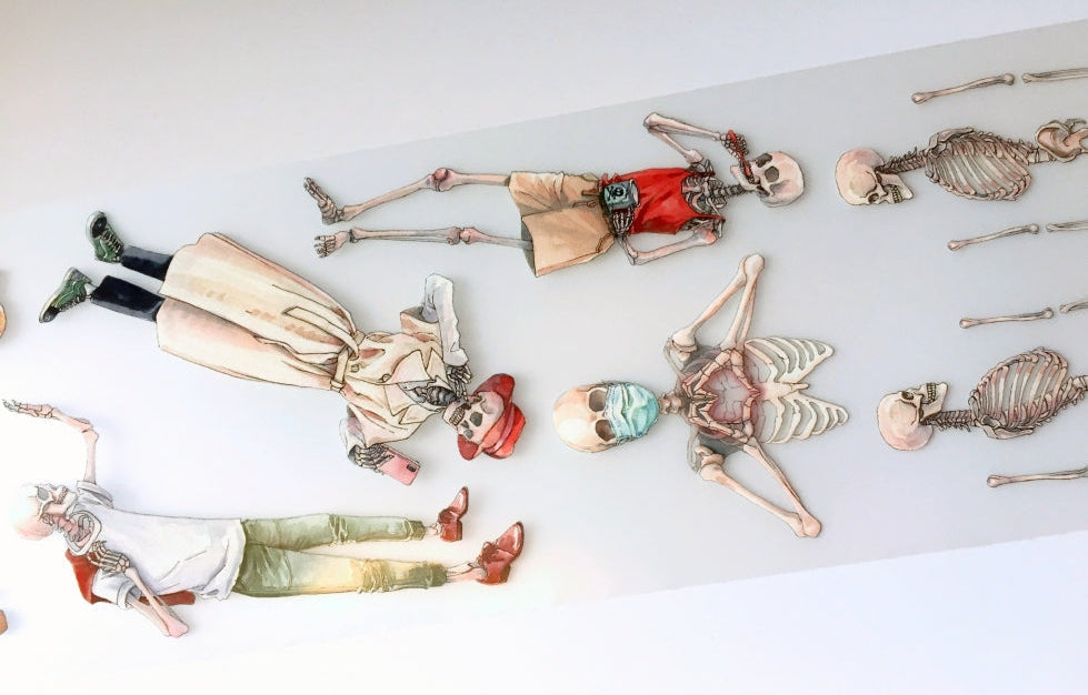 Monchiichen - Skeleton PET tape (9 cm x 135 cm) SAMPLES