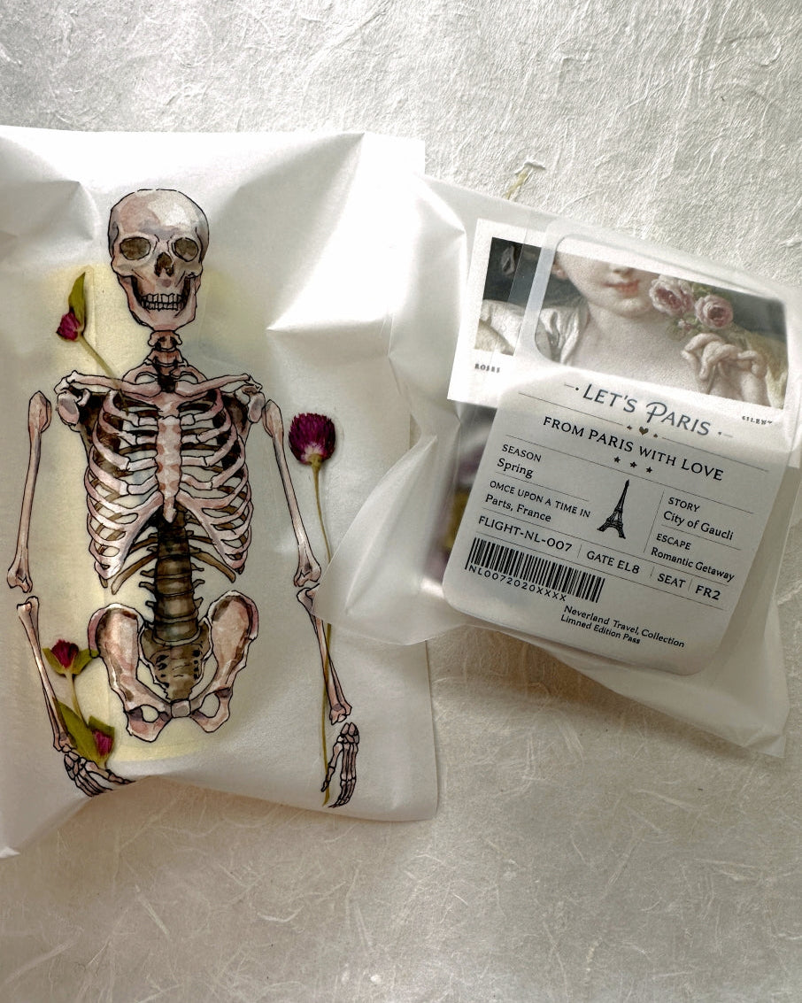 Monchiichen - Skeleton PET tape (9 cm x 135 cm) SAMPLES