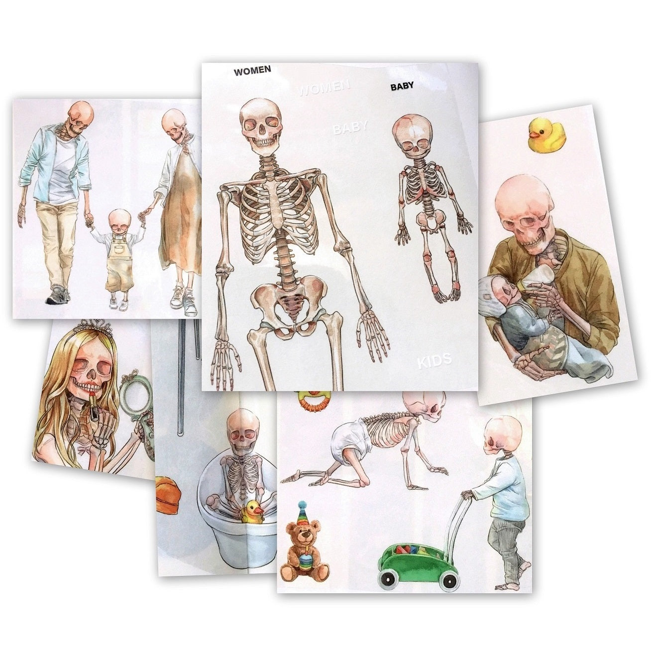 Monchiichen - Skeleton 2 PET tape (9 cm x 90 cm) SAMPLES