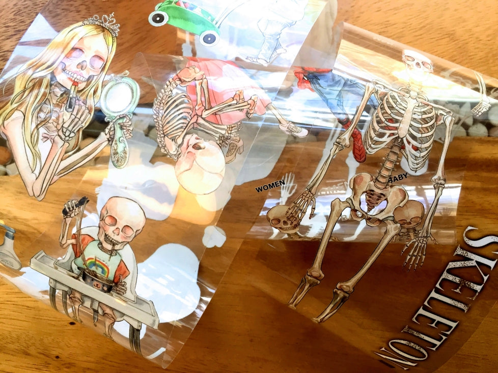 Monchiichen - Skeleton 2 PET tape (9 cm x 90 cm) SAMPLES