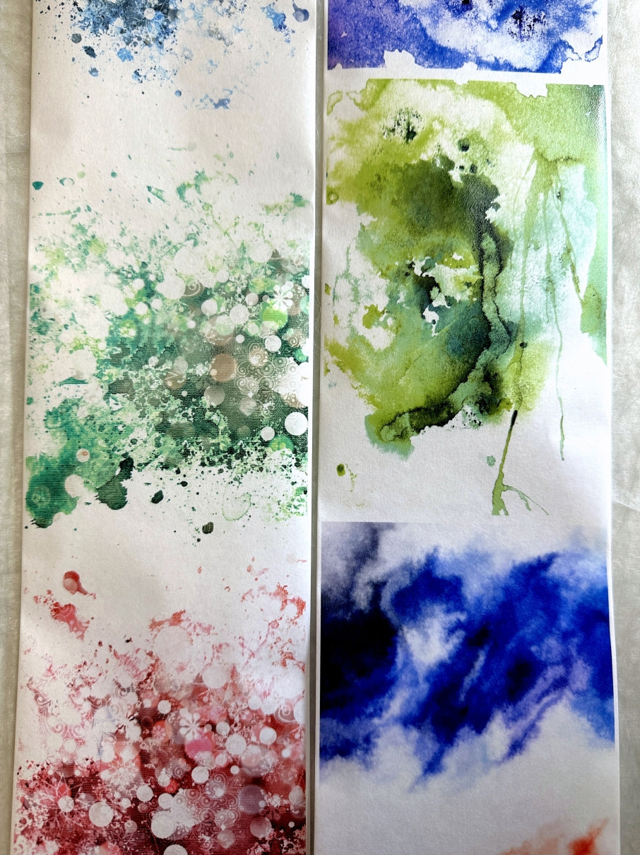Moodtape - large colorful backgrounds washi tape (10 cm x 200 cm) SAMPLES