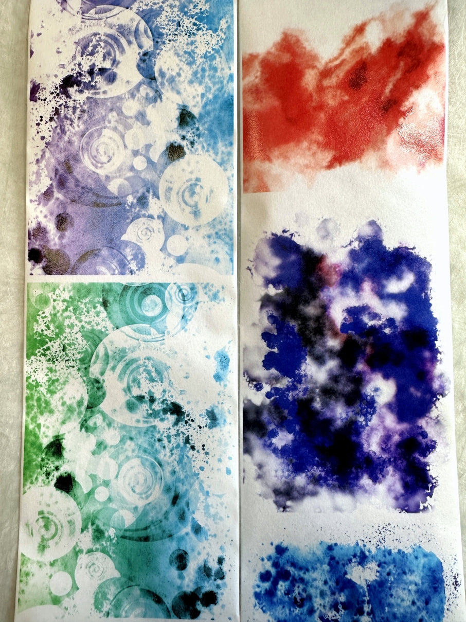 Moodtape - large colorful backgrounds washi tape (10 cm x 200 cm) SAMPLES