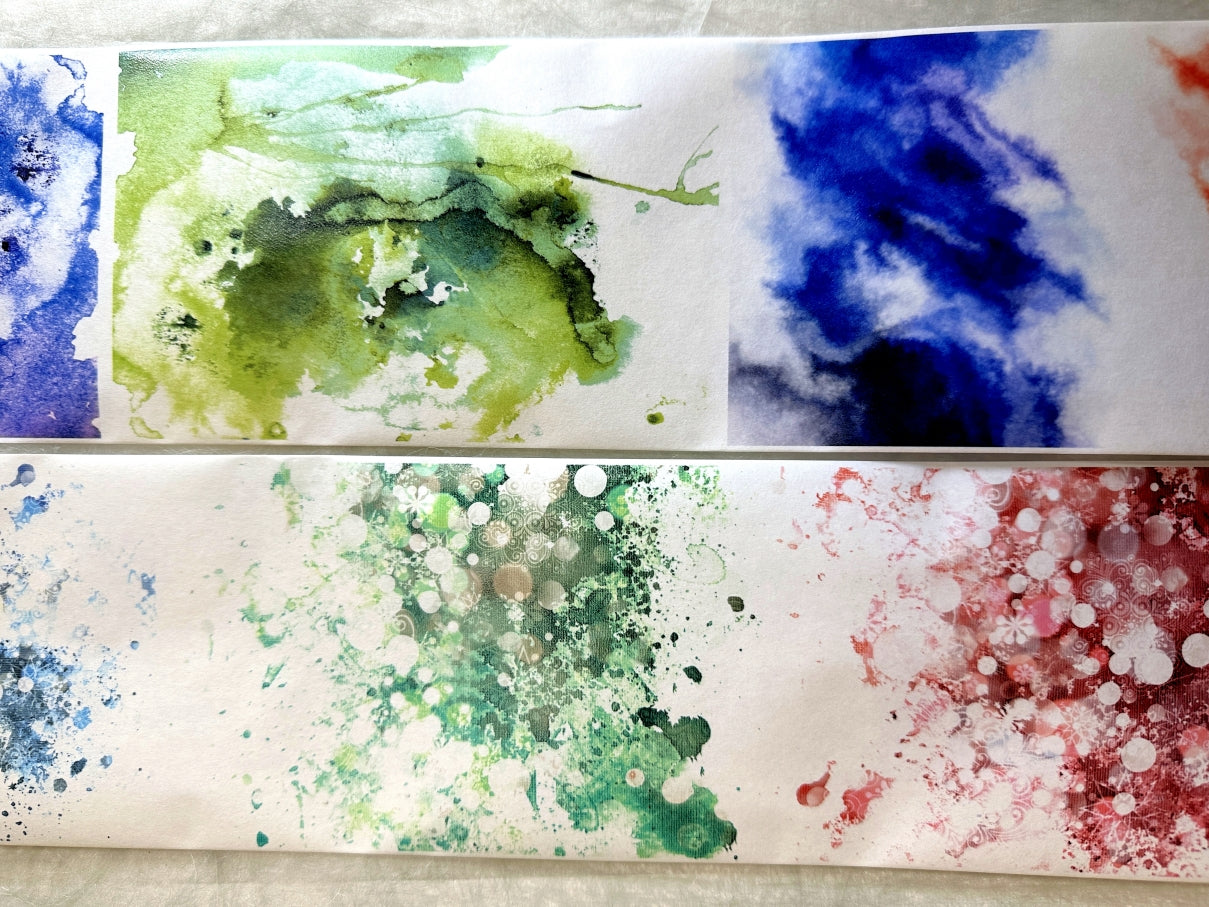 Moodtape - large colorful backgrounds washi tape (10 cm x 200 cm) SAMPLES