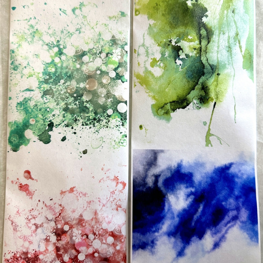 Moodtape - large colorful backgrounds washi tape (10 cm x 200 cm) SAMPLES