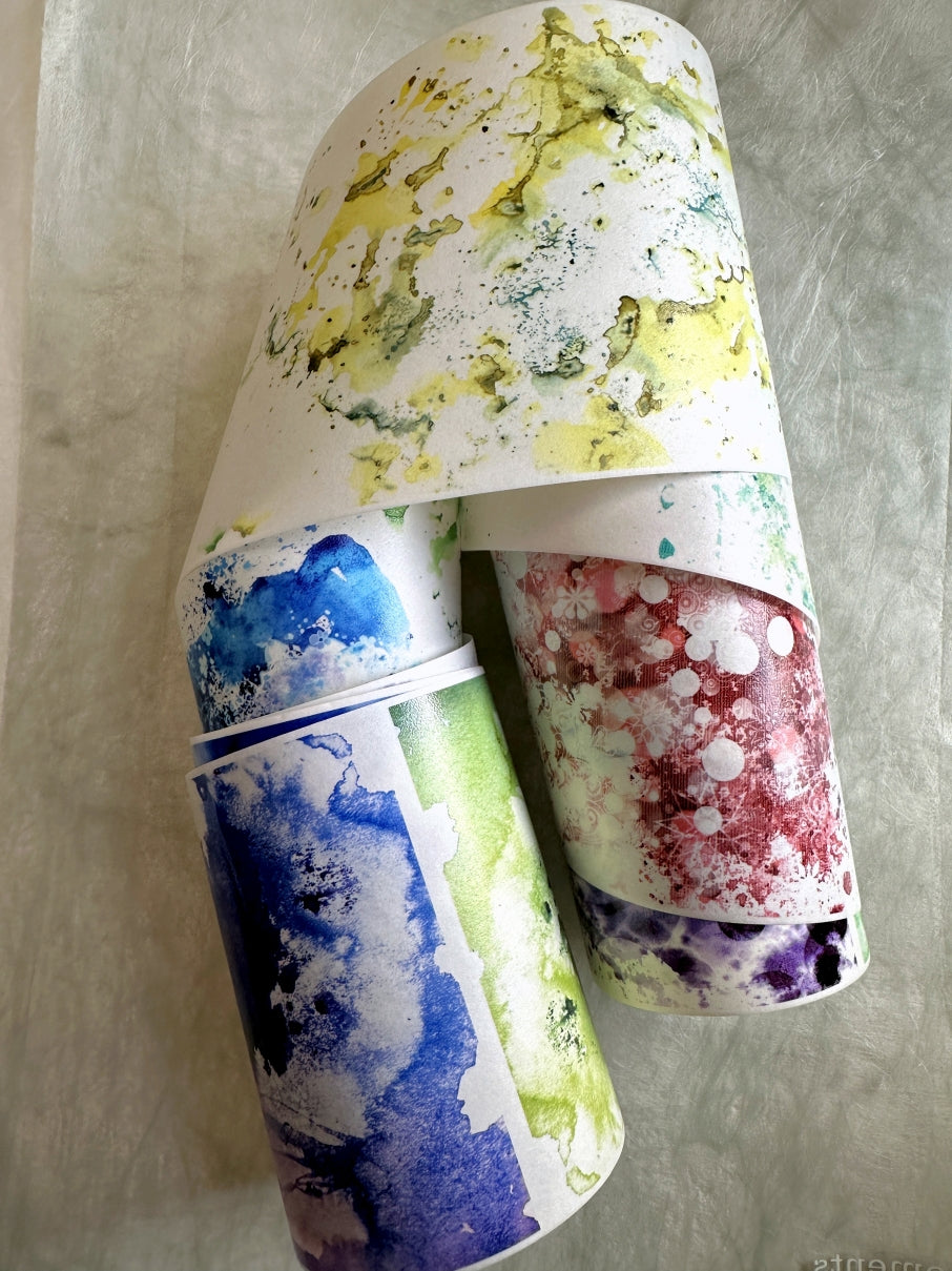 Moodtape - large colorful backgrounds washi tape (10 cm x 200 cm) SAMPLES