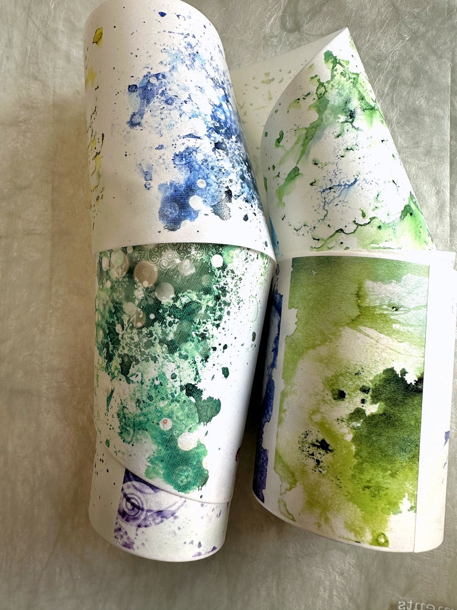 Moodtape - large colorful backgrounds washi tape (10 cm x 200 cm) SAMPLES