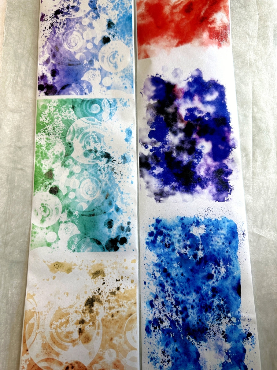 Moodtape - large colorful backgrounds washi tape (10 cm x 200 cm) SAMPLES