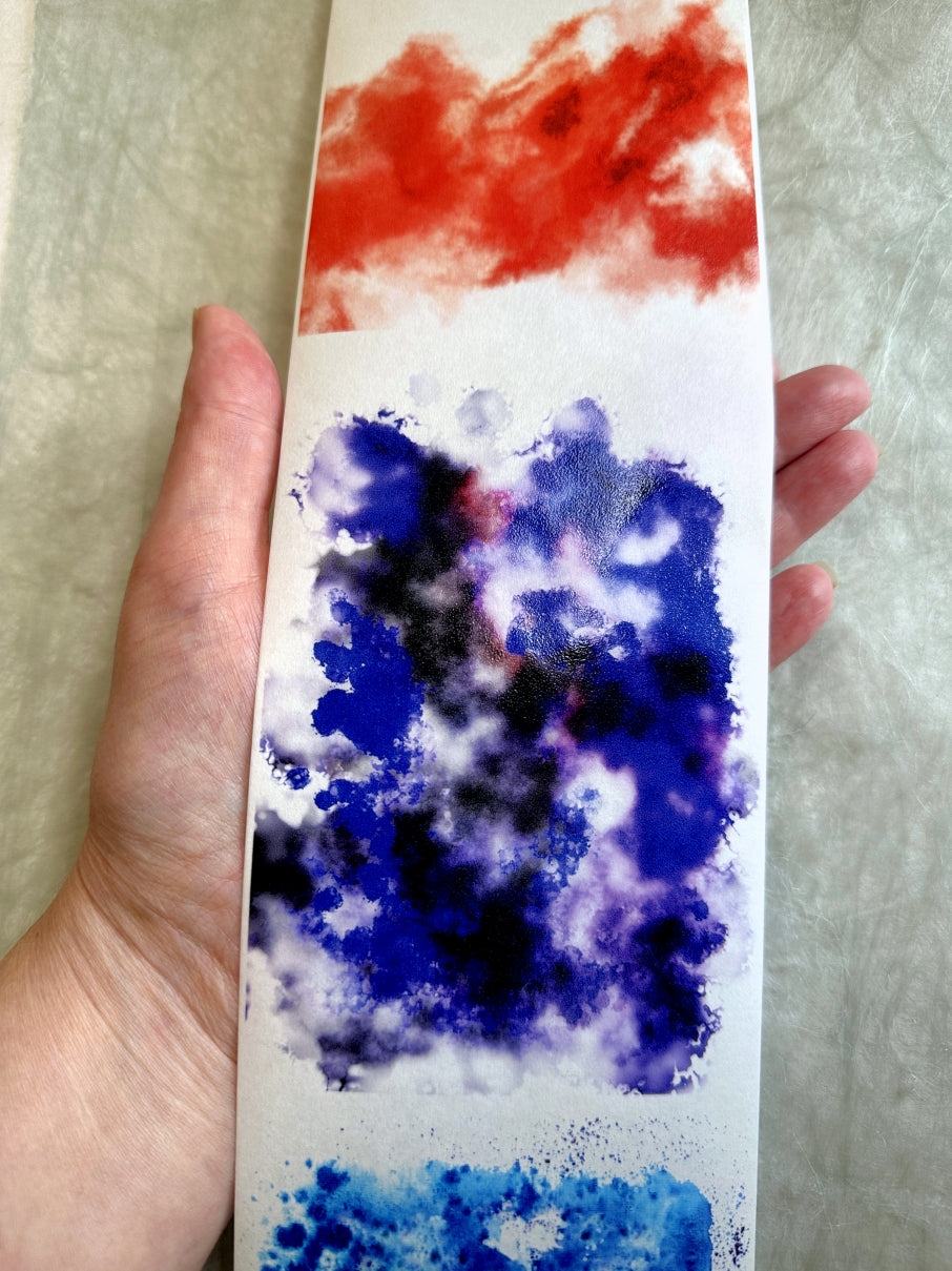 Moodtape - large colorful backgrounds washi tape (10 cm x 200 cm) SAMPLES