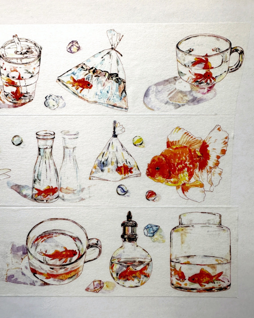 Moodtape - Goldfish washi tape SAMPLES