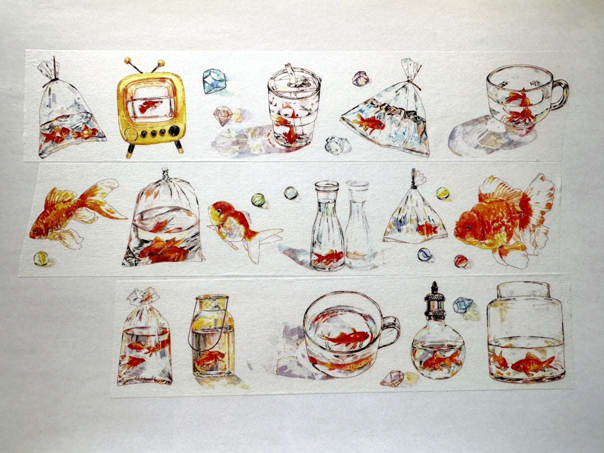 Moodtape - Goldfish washi tape SAMPLES