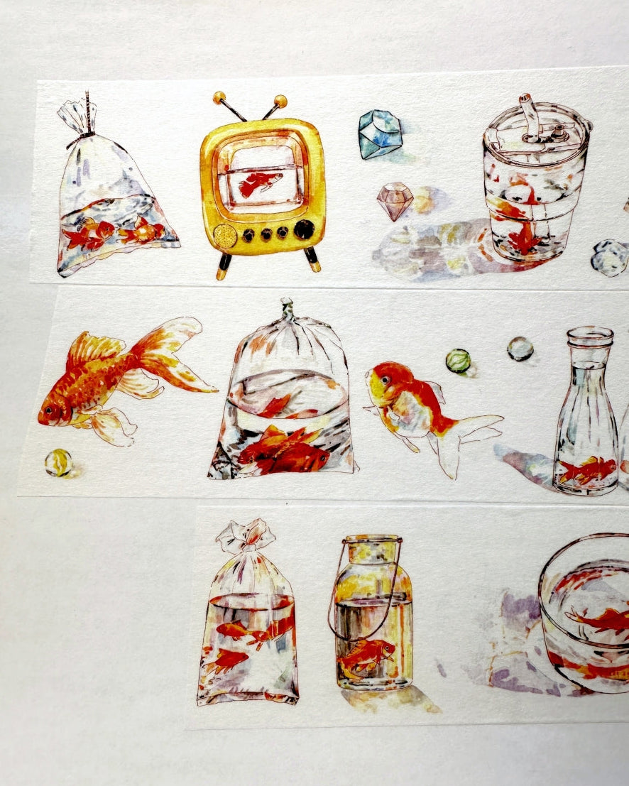 Moodtape - Goldfish washi tape SAMPLES