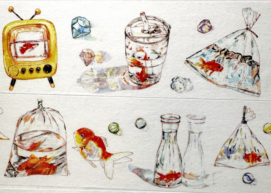 Moodtape - Goldfish washi tape SAMPLES
