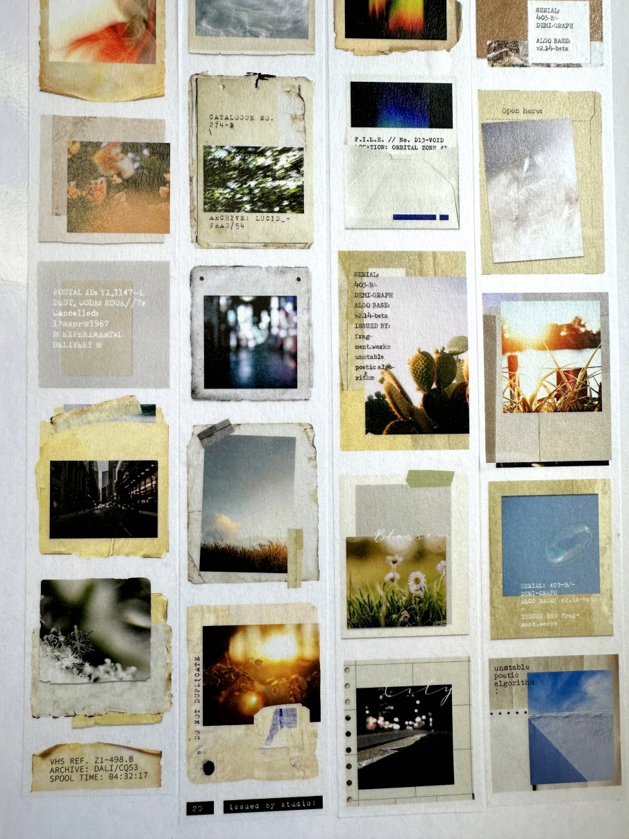 Moodtape - photo record washi tape SAMPLES