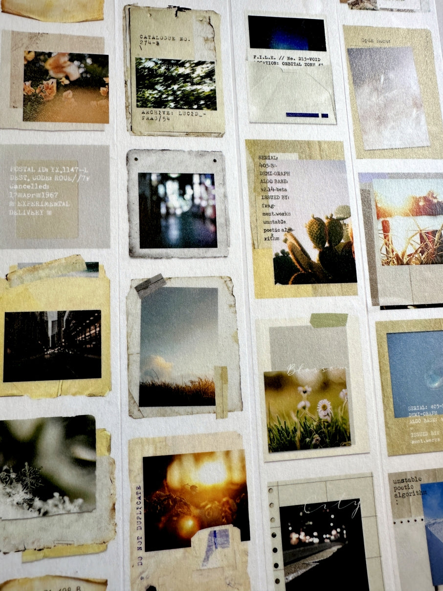 Moodtape - photo record washi tape SAMPLES