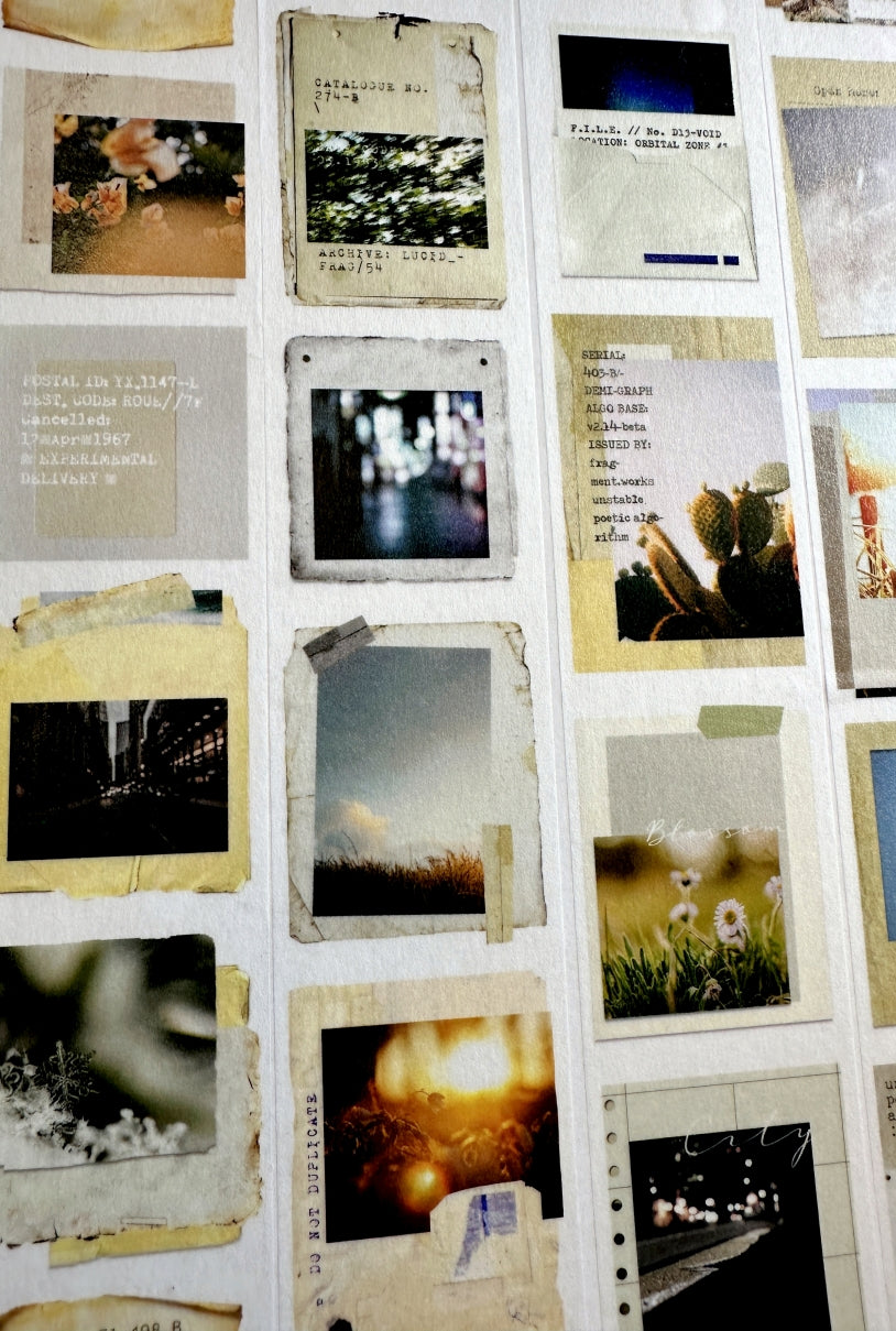 Moodtape - photo record washi tape SAMPLES