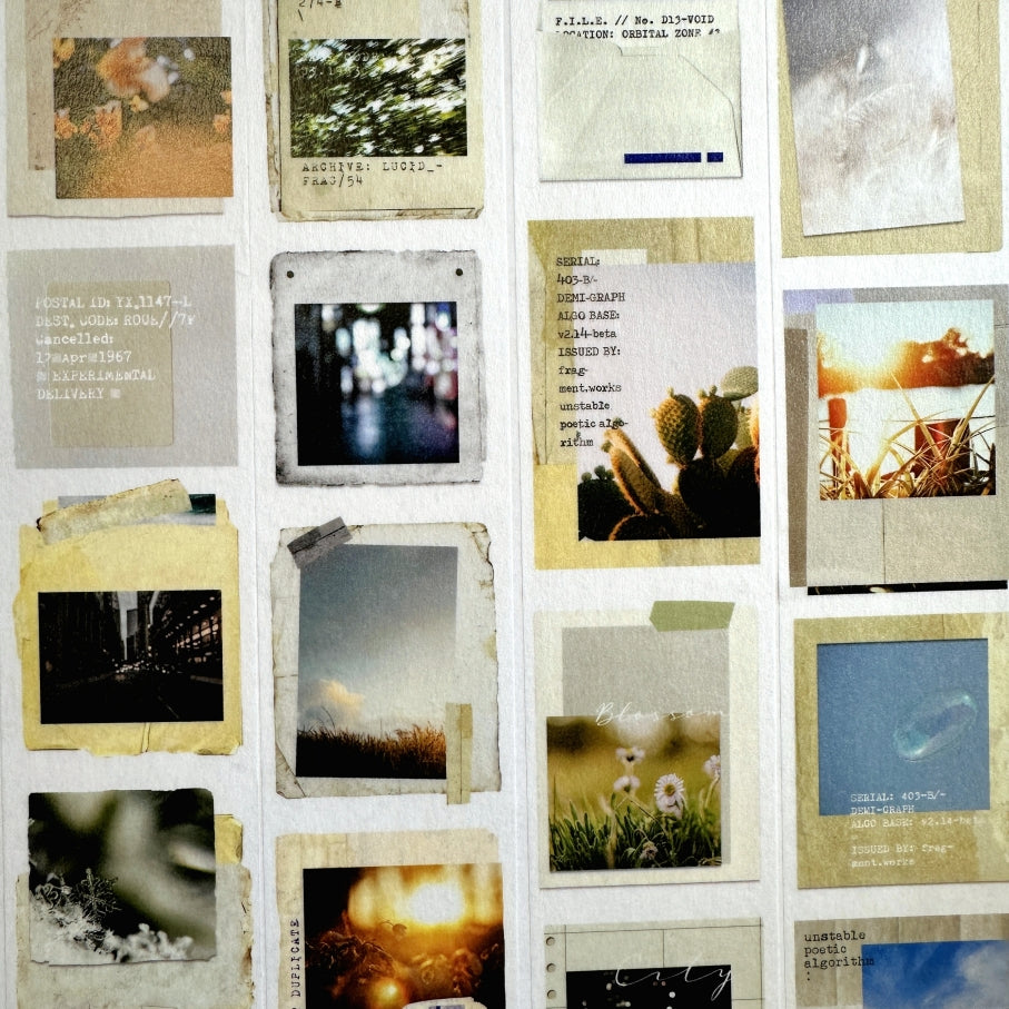 Moodtape - photo record washi tape SAMPLES