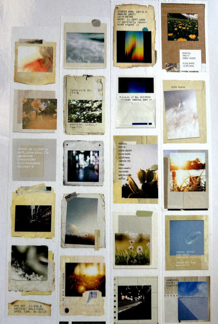 Moodtape - photo record washi tape SAMPLES