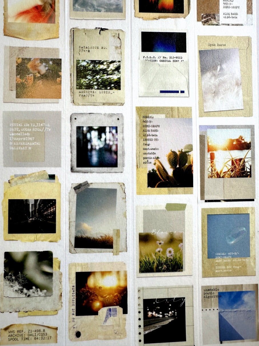 Moodtape - photo record washi tape SAMPLES