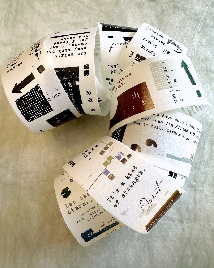 Moodtape - Poem washi tape SAMPLES