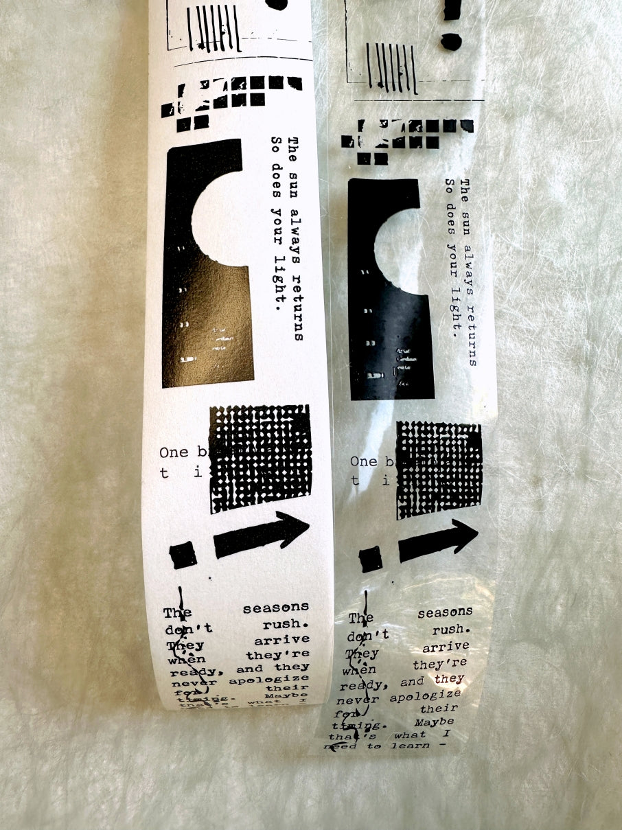 Moodtape - Poem washi tape SAMPLES
