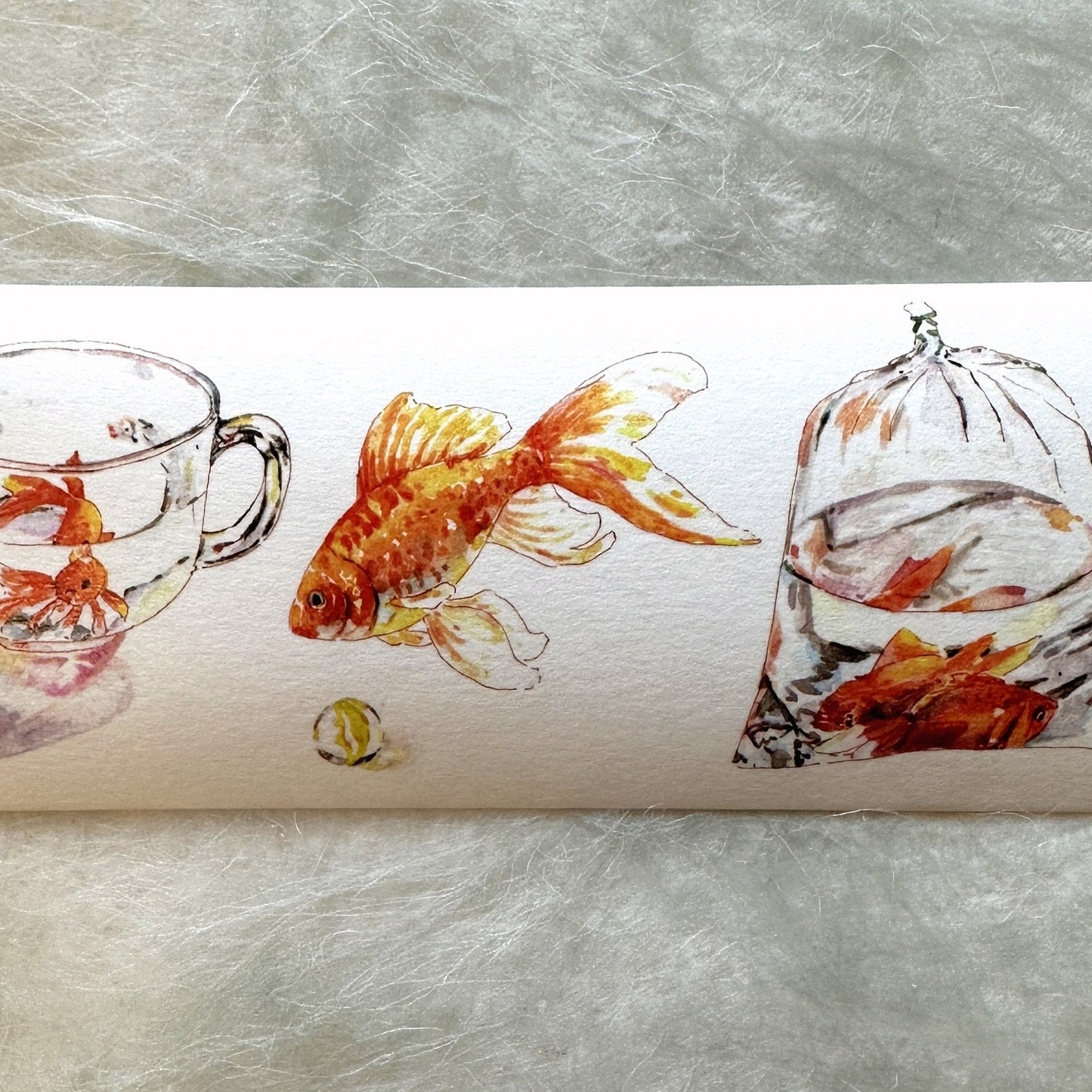 Moodtape - Goldfish washi tape SAMPLES