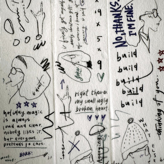 Mr. Eggplants - Anxiety washi tape SAMPLES