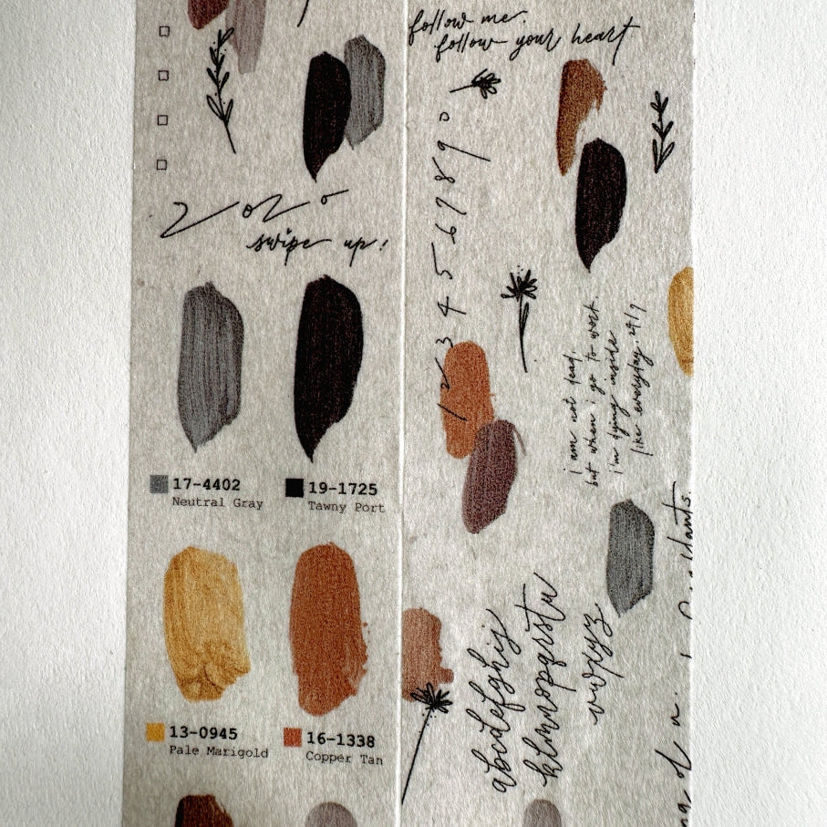 Mr. Eggplants - Holiday Mood washi tape SAMPLES