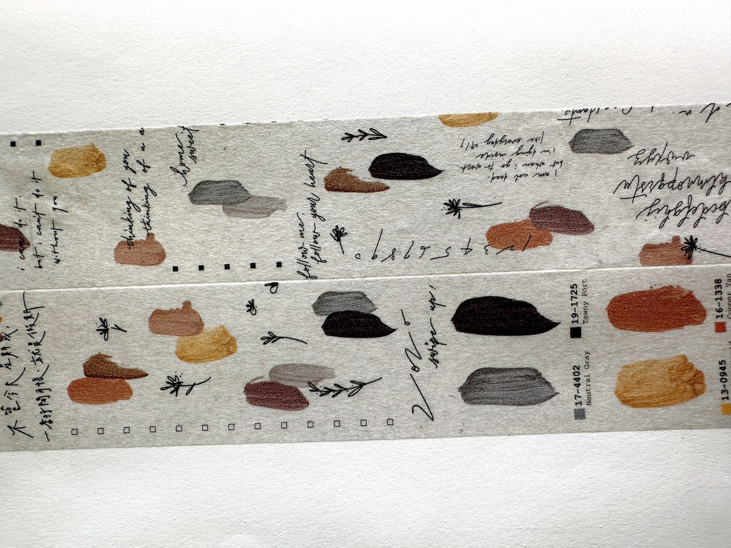 Mr. Eggplants - Holiday Mood washi tape SAMPLES