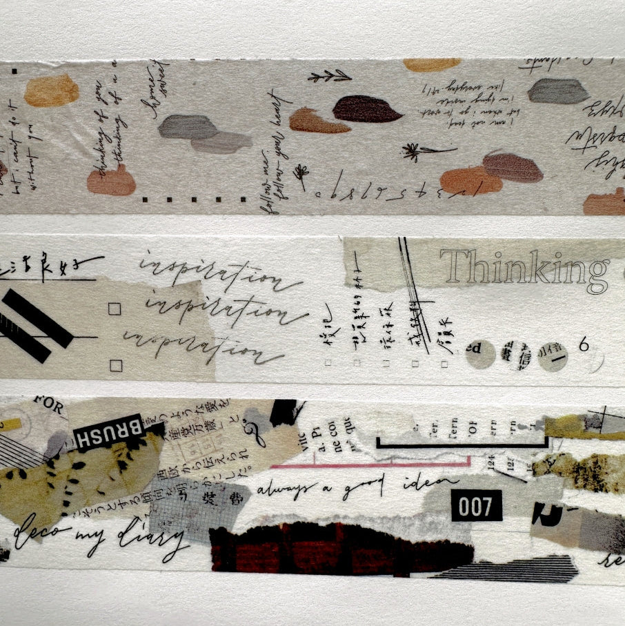 Mr. Eggplants - Holiday Mood washi tape SAMPLES