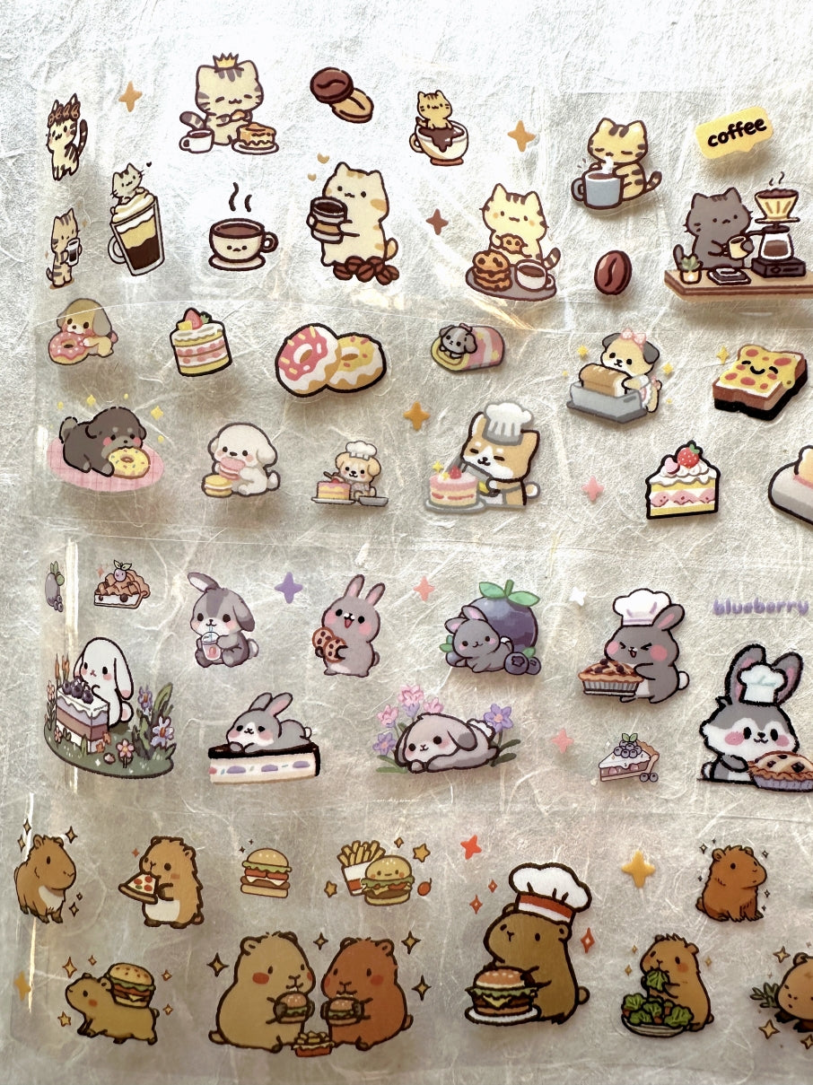 Mr.Paper - Cute Pet Album Series kiss-cut PET tape SAMPLES