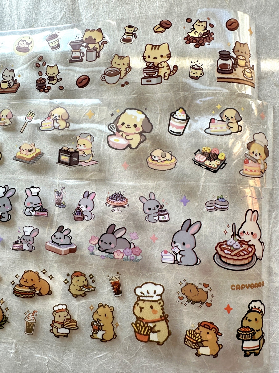 Mr.Paper - Cute Pet Album Series kiss-cut PET tape SAMPLES