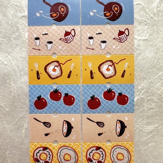 Mr. Eggplants - Breakfast Table label sticker roll SAMPLES