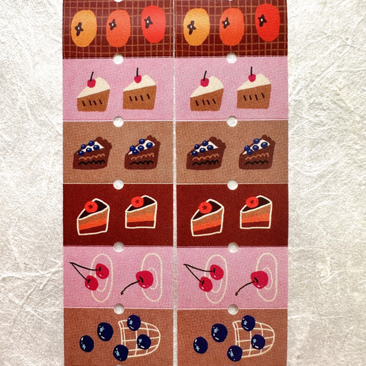 Mr. Eggplants - Fruit Cake label sticker roll SAMPLES