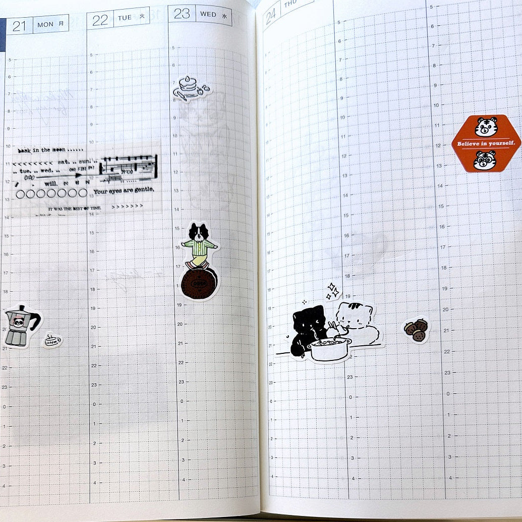 Muguang - Delicious Life, Flower World, & Sweet Diary sticker roll SAMPLES