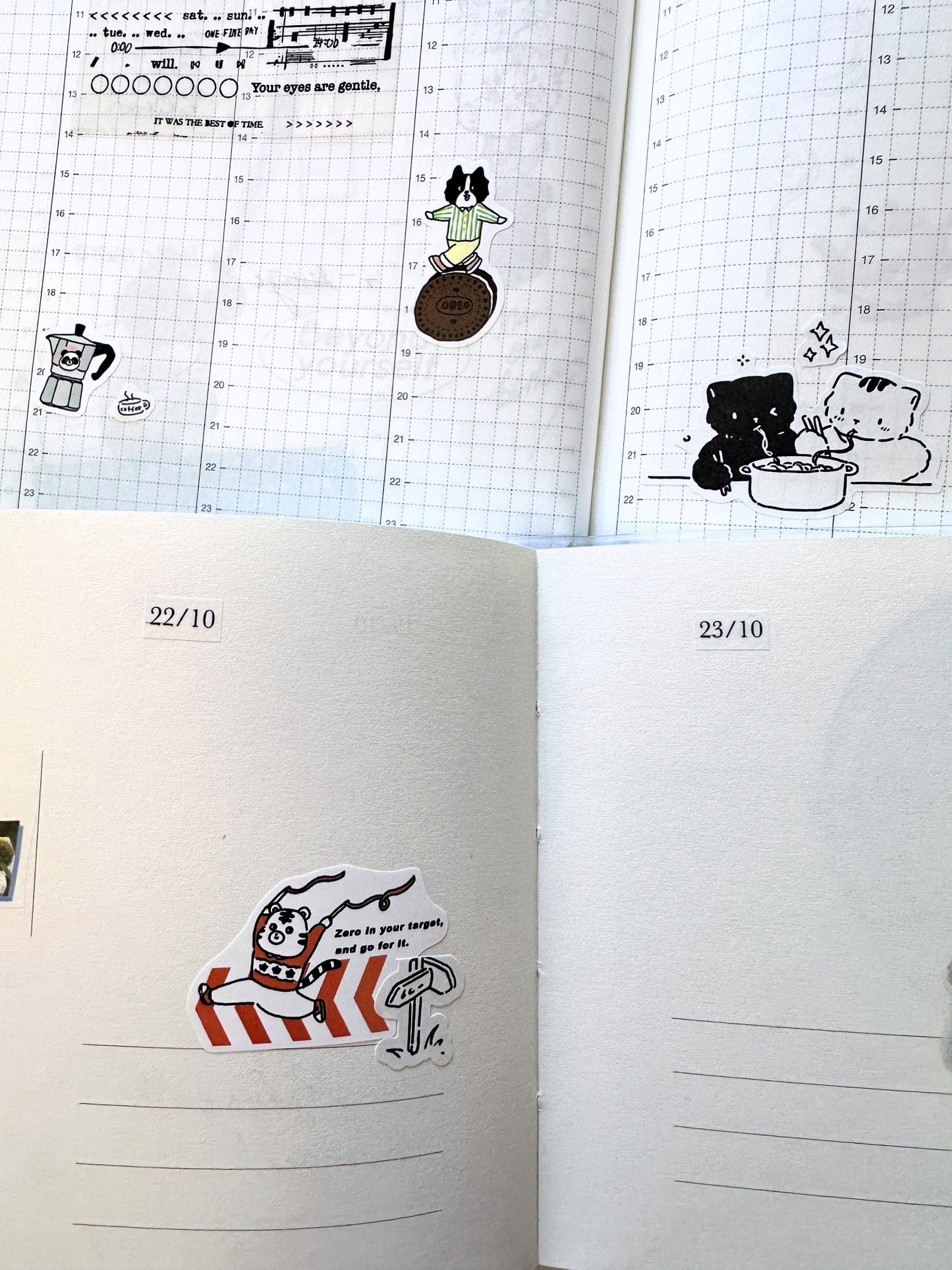 Muguang - Delicious Life, Flower World, & Sweet Diary sticker roll SAMPLES